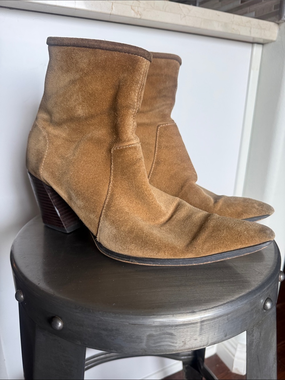 Zara Brown Suede Women's Ankle Boots - Classic Casual Style